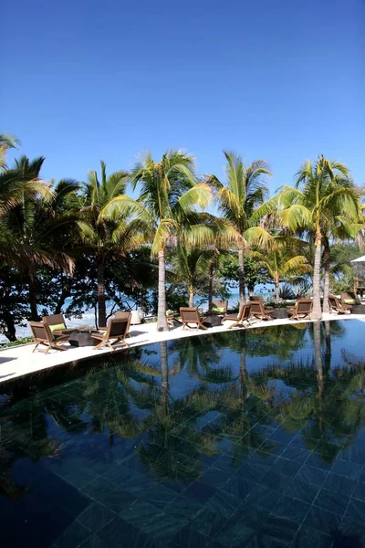 View Luxury Resort Swimming Pool — Stock Photo, Image