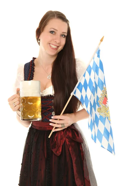 Chicas Traje Bavariano — Foto de Stock
