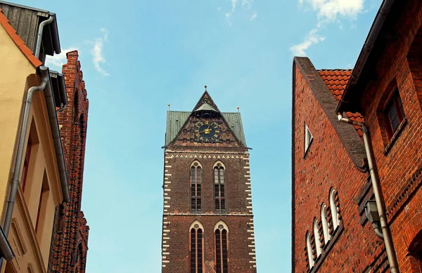 Мариенкирхе Висмар Церковь Святой Марии Висмарской Германия — стоковое фото