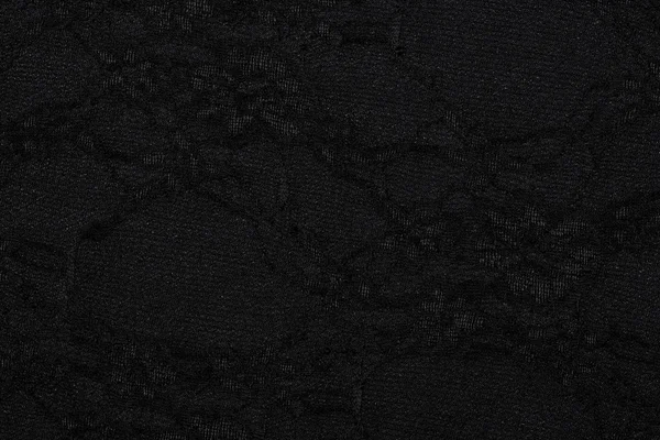 Černá Tkanina Abstraktním Vzorem Jako Pozadí Nebo Textura — Stock fotografie