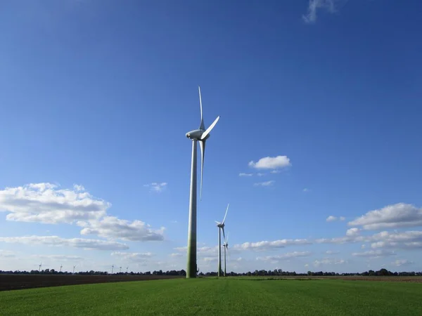 Turbinas Eólicas Energia Eólica Alternativa — Fotografia de Stock