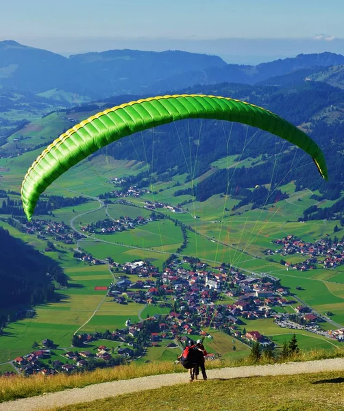 Vue Panoramique Sur Paysage Alpin Majestueux — Photo