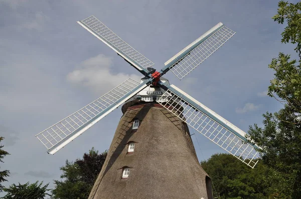 Windmill Fortuna Struckum Windmill Fortuna Windmill Dutch Windmill Dutch Windmill — стоковое фото