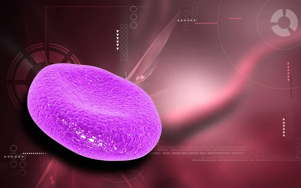 血液細胞の色の背景のデジタルイラスト — ストック写真