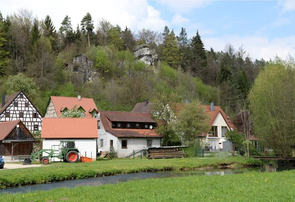 Lungdorf Pegnitztal Pegnitz Franconia Bavaria Franconian Hersbruck Switzerland Stream River — Photo