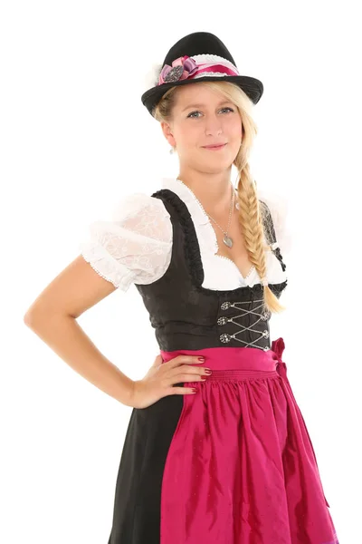 Junge Frau Dirndl — Stockfoto