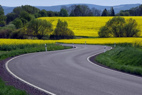 Asphalt Road Surface Distance Way — Stock Photo, Image