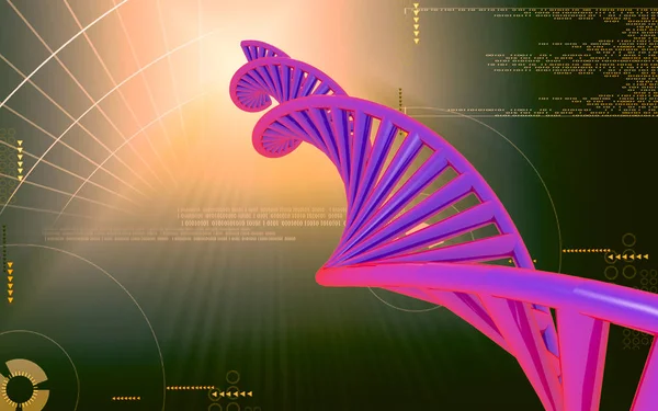 디지털 배경에서 Dna — 스톡 사진