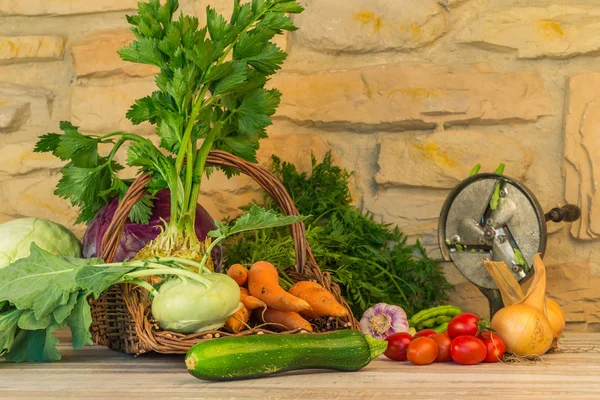 有机食品 水果和蔬菜 — 图库照片