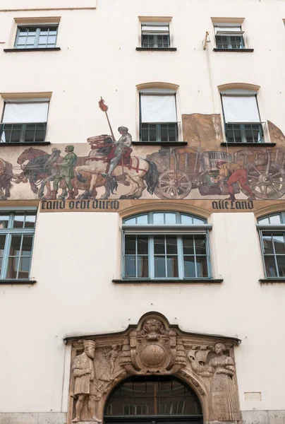 Πρόσοψη Σπιτιού Στη Νυρεμβέργη — Φωτογραφία Αρχείου