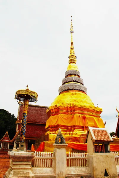 Chedi Phra Phanom Und Blauer Himmel Der Provinz Nakorn Phanom — Stockfoto
