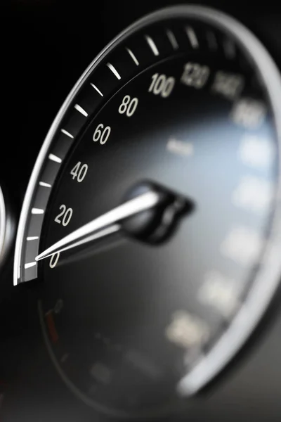 Närbild Hastighetsmätare Bil — Stockfoto
