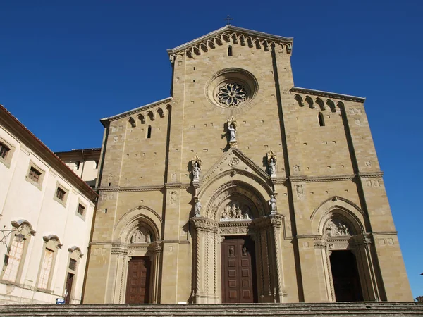 Arezzo Die Gotische Kathedrale Des Heiligen Donatus — Stockfoto