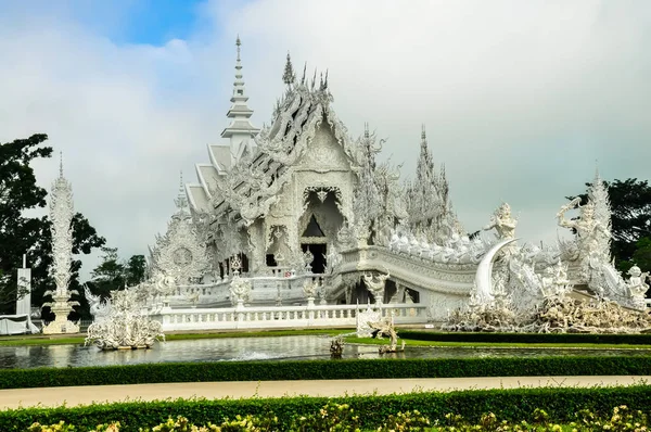 Wat Rong Khun Chiang Rai Tailandia Hermoso Templo Integración Arquitectura — Foto de Stock