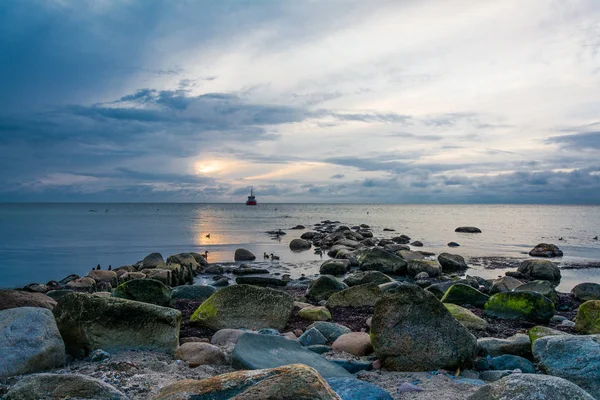 Bella Vista Sulla Riva Del Mare — Foto Stock