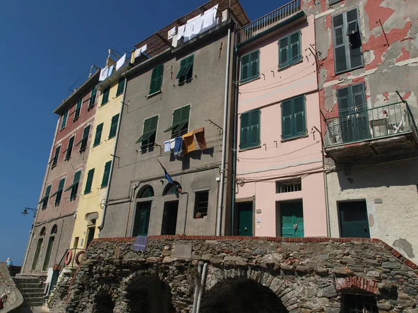 Riomaggiore Städerna Cinque Terre Italien — Stockfoto
