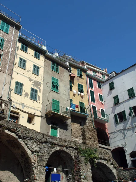 Riomaggiore 意大利Cinque Terre的一个城市 — 图库照片