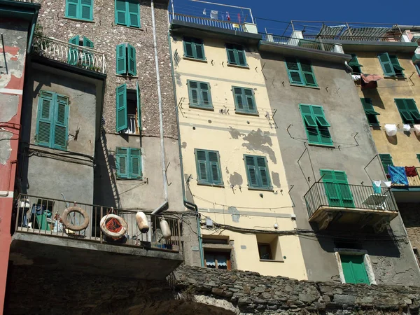 Riomaggiore Städerna Cinque Terre Italien — Stockfoto