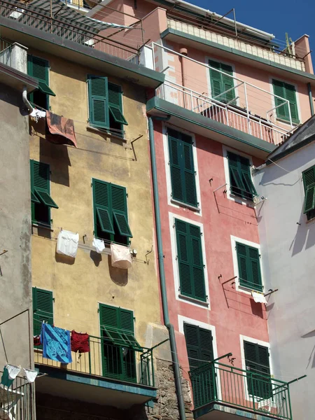 Riomaggiore Städerna Cinque Terre Italien — Stockfoto