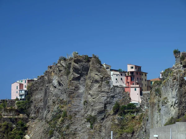 Manarola Talya Nın Cinque Terre Kentlerinden Biri — Stok fotoğraf