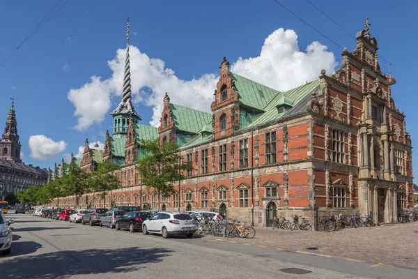 Sonnenseite Des Börsengebäudes Zentrum Kopenhagens — Stockfoto