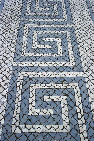 Pavimento Português Calcada Portuguesa Pavimento Estilo Tradicional — Fotografia de Stock