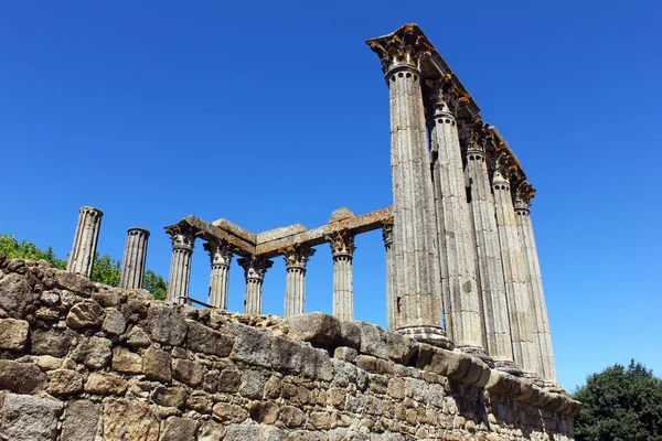 Tempio Romano Evora Portogallo — Foto Stock