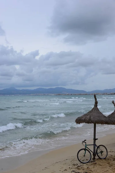 Lonely Beach Palma Mallorca Spain — Stock Photo, Image