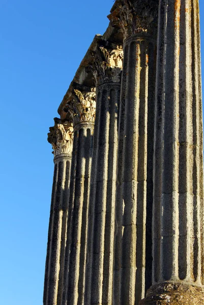Świątynia Rzymska Evora Portugalia — Zdjęcie stockowe