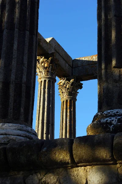 Świątynia Rzymska Evora Portugalia — Zdjęcie stockowe