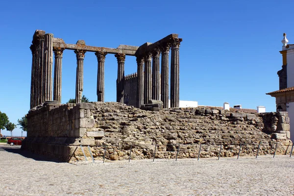 Římský Chrám Evora Portugalsko — Stock fotografie