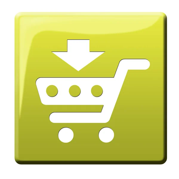 Add Cart Button Illustration — Stock Photo, Image