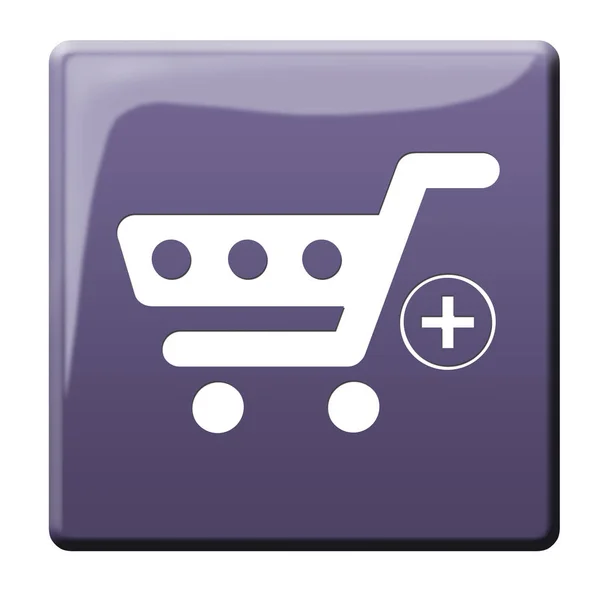 Add Cart Button Illustration — Stock Photo, Image