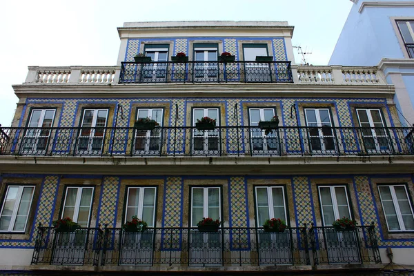 Detail Van Een Gebouw Lissabon Portugal — Stockfoto