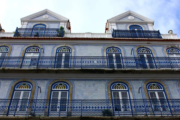 Lizbon Portekiz Bir Binanın Ayrıntıları — Stok fotoğraf