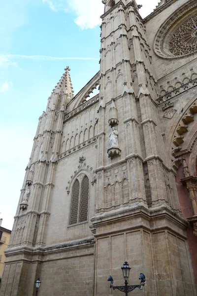 Die Gotische Kathedrale Seu Palma Mallorca Balearen Spanien — Stockfoto