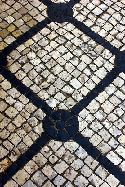 Португальский Тротуар Калькада Португалия Тротуар Традиционном Стиле — стоковое фото