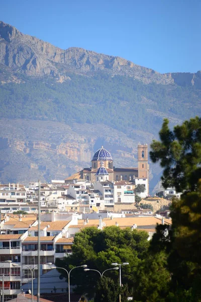 Altea Daki Kilise Costa Blanca Spanya — Stok fotoğraf