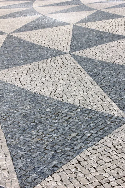 Pavimento Portugués Calcada Portuguesa Pavimento Estilo Tradicional —  Fotos de Stock