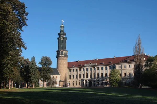 Malebný Pohled Majestátní Středověkou Hradní Architekturu — Stock fotografie