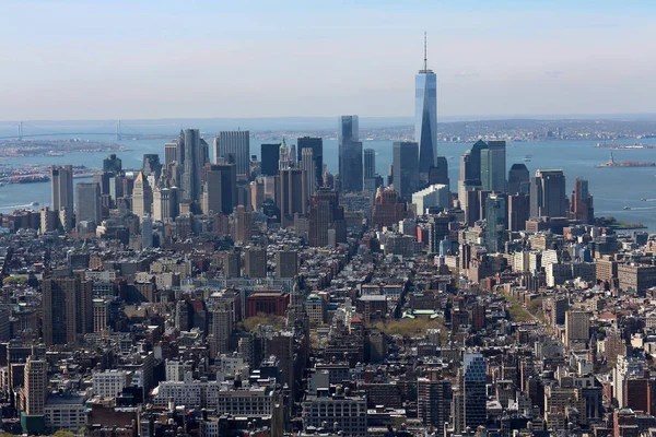 Vista Aérea Manhattan — Fotografia de Stock