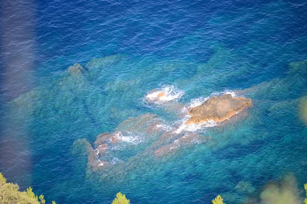 Ondas Água Mar Azul Natureza Viagens — Fotografia de Stock