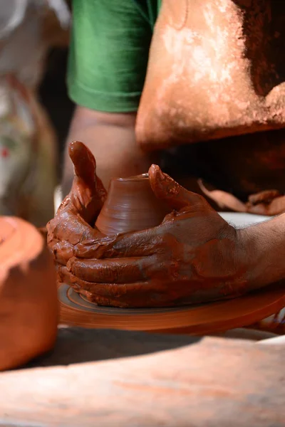 Artesanía Cerámica Jarrón Hecho Mano Artesanía — Foto de Stock