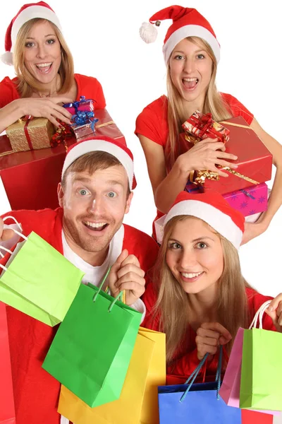 Vista Panoramica Delle Vacanze Natale — Foto Stock