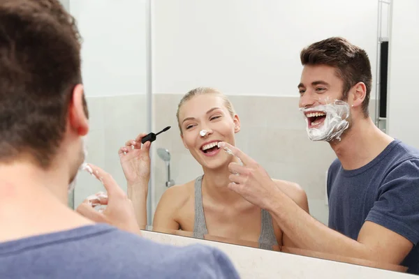 Couple Bathroom — Stock Photo, Image