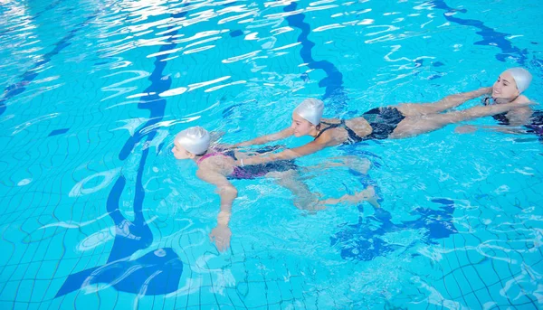 Help Rescue Action Swimming School Pool — Stock Photo, Image