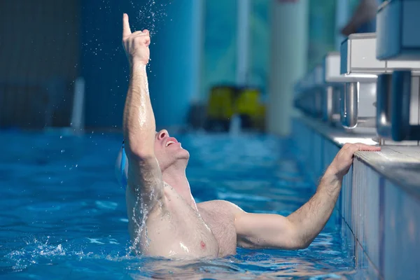 Gesundheits Und Fitness Lifestyle Konzept Mit Jungen Schwimmerinnen Und Schwimmern — Stockfoto