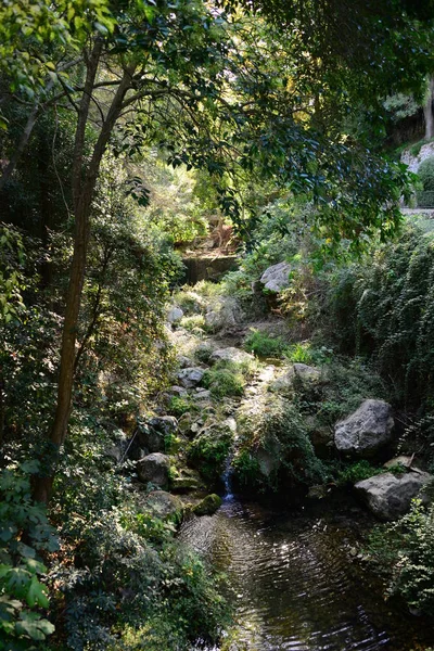 Beautiful Panoramic Picture Waterfall Spain Waterfall Del Moli Dels Murris — Stock Photo, Image