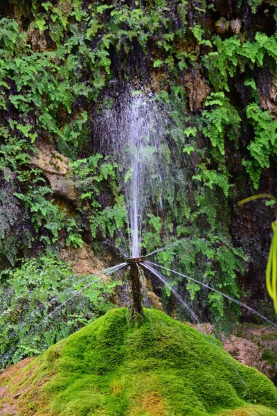 Wunderschönes Panorama Von Einem Wasserfall Spanien Wasserfall Del Moli Dels — Stockfoto