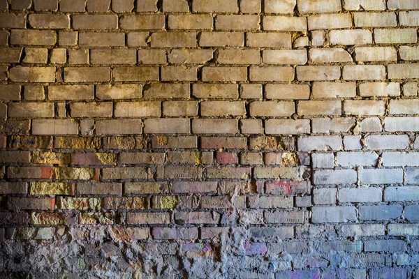 Die Alte Ziegelmauer Mit Reicher Textur — Stockfoto